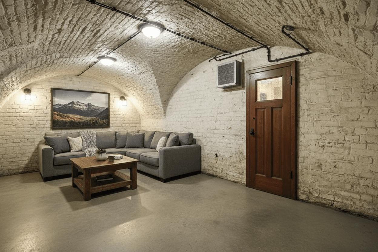 A underground bunker installation job seen in full